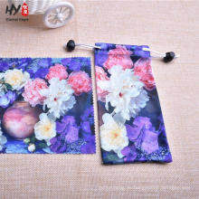 Digital print microfiber storage pouch for eyeglass